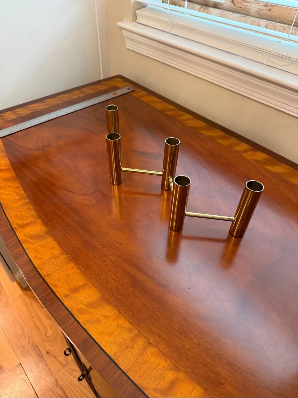 West Elm Brass 5-Arm Candle Holder